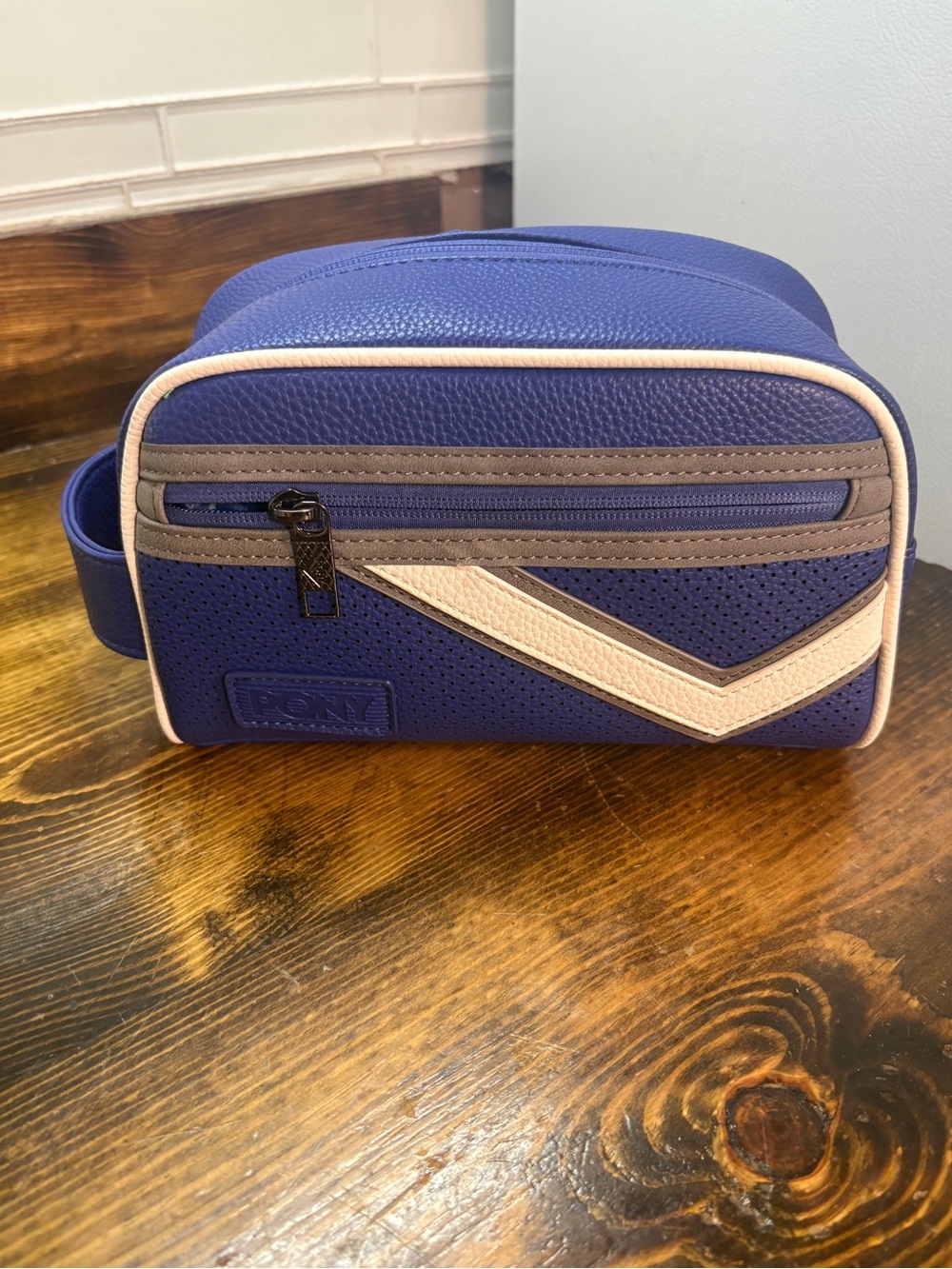 Pony Blue Travel Toiletry Bag